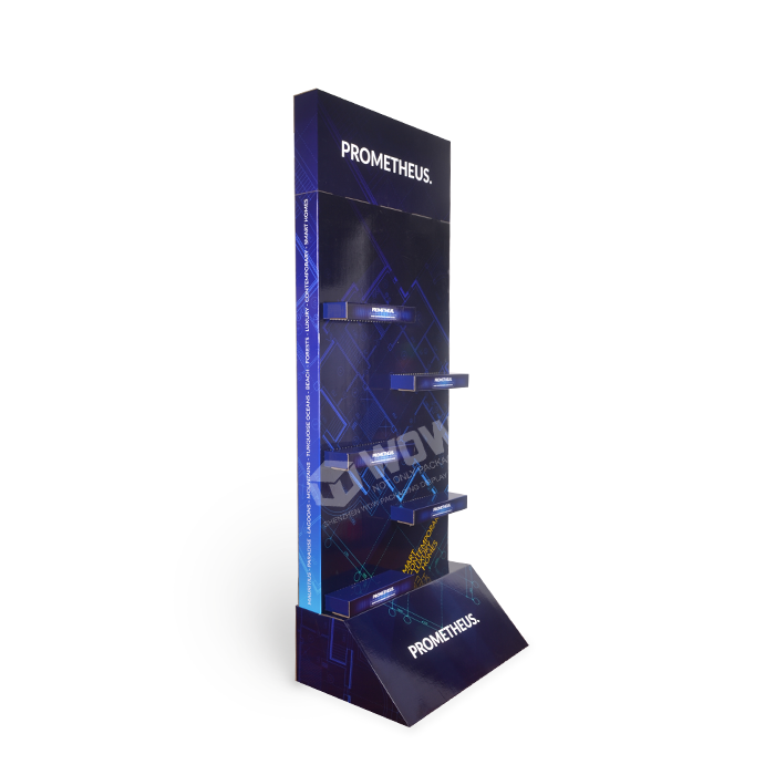 Standing Cardboard Wine Bottle Display for POP Product Promotion