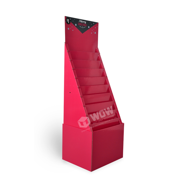 Floor Stand Cardboard Display Unit for Collapsible Greeting Card Stand