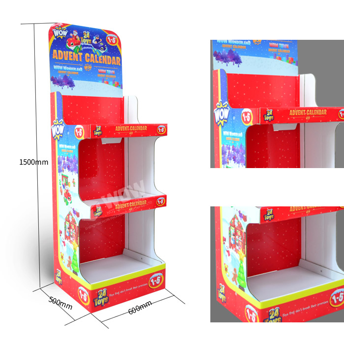 Cardboard End Cap POS Toy Display Shelf Products