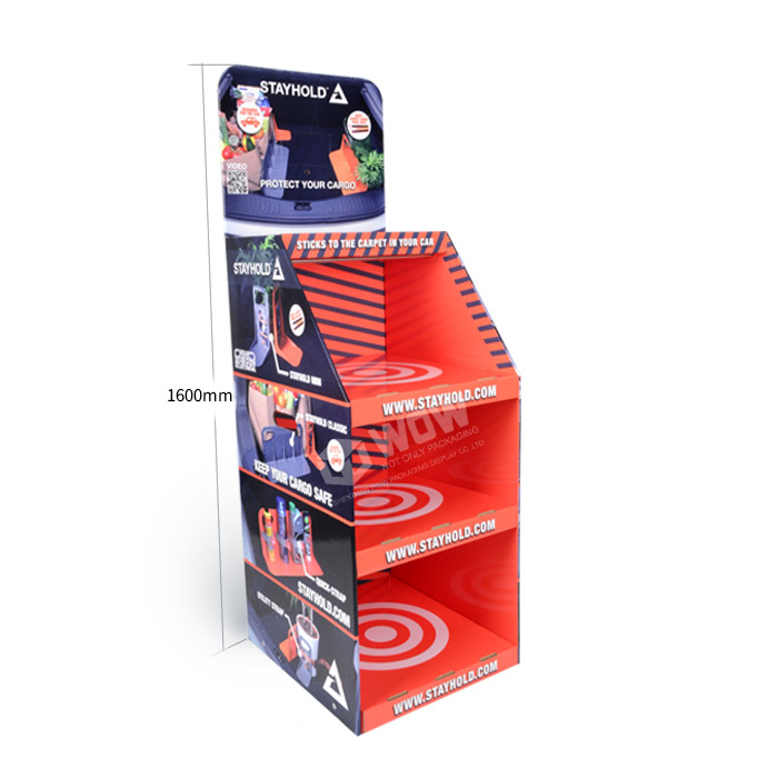 Creative Car Accessories Display Rack with FSDU Retail and PLV Carton Solutions