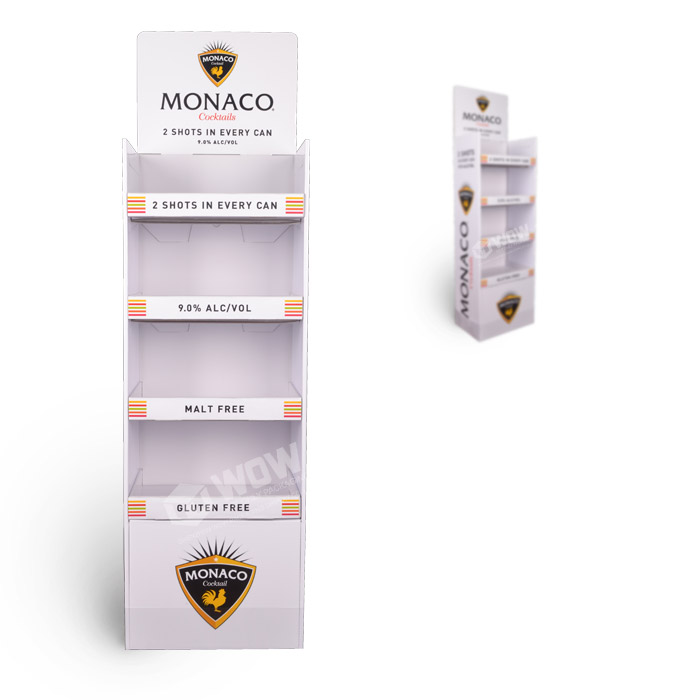 Innovative POP Displays for Standing Cardboard Beverage Display Stand