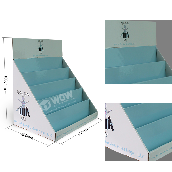 5-Tier Countertop Gift Card Display Stand with Point of Sale Solutions