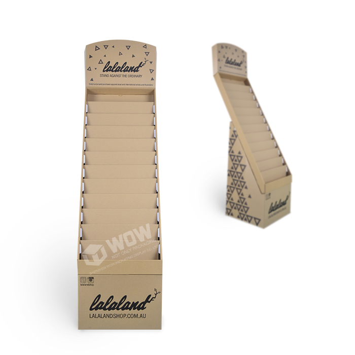 12-Tier Custom Cardboard Greeting Card Floor Display Stand