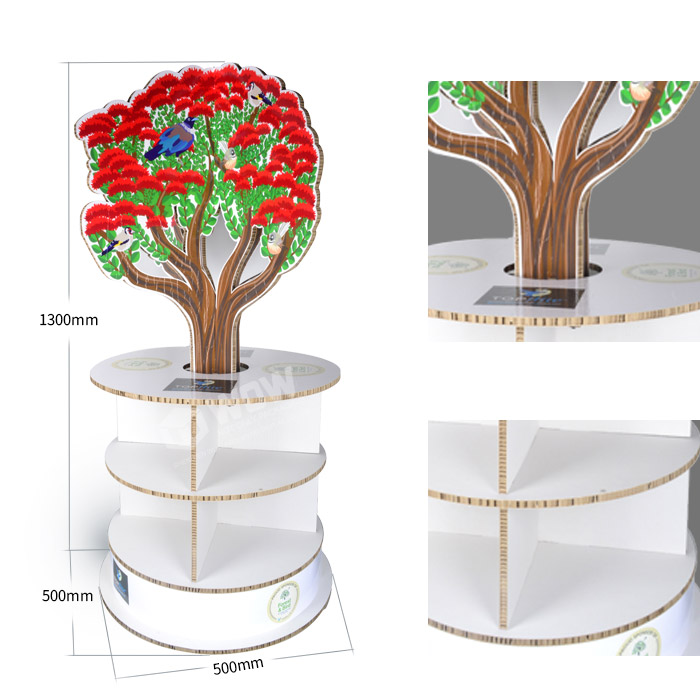 Honeycomb Display Stand for Snacks Display Rack in Retail Shops