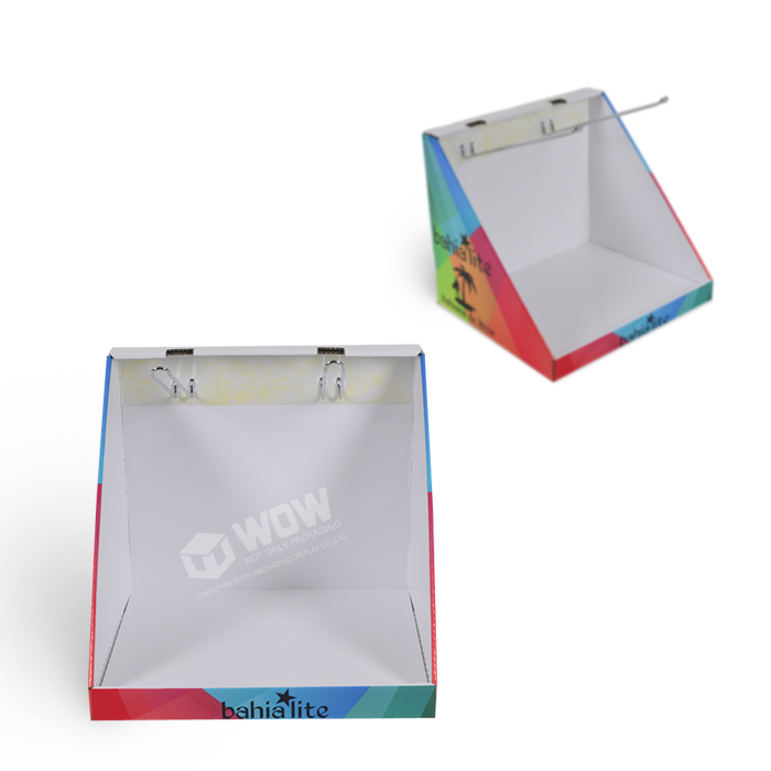 Carton Display Stands for Tabletop Pegboard Slippers Hanging Display