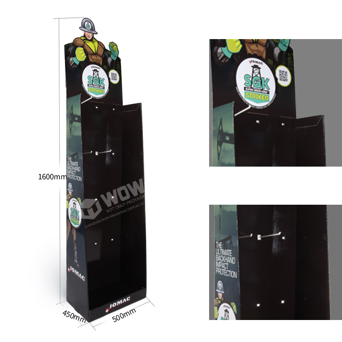 Cardboard Hook Display for Hand Tools in Point of Sales Displays