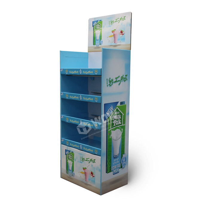 Freestanding Metal Store POP Floor Stand Display Rack for Soda