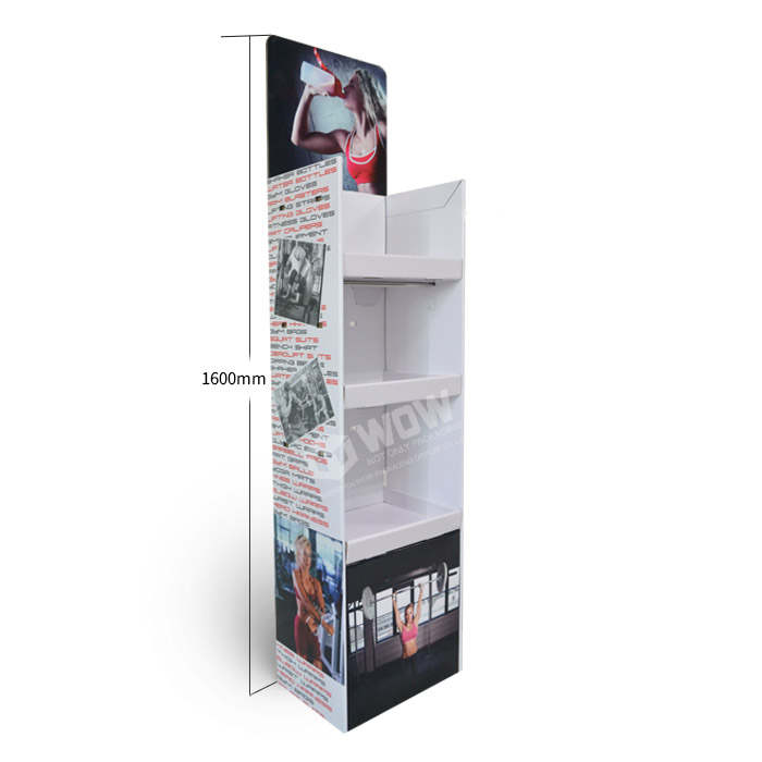 Custom Cardboard Floor Displays for Shaker Bottle POP Display Solutions
