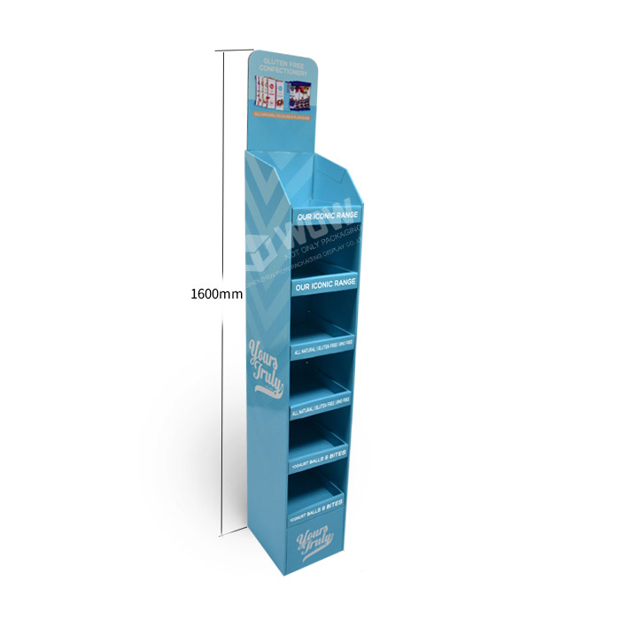 Cardboard Chocolate Display Rack with End Cap Point of Sale Stands