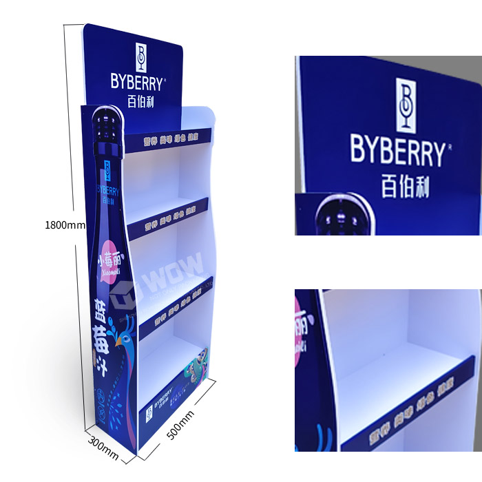 PVC FSDU Beverage Display Stand Unit