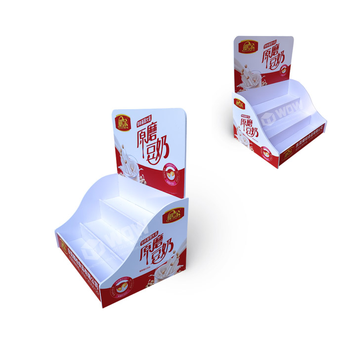 Plastic Product Display for Creative Beverage and 3-Tier Countertop Display Stand