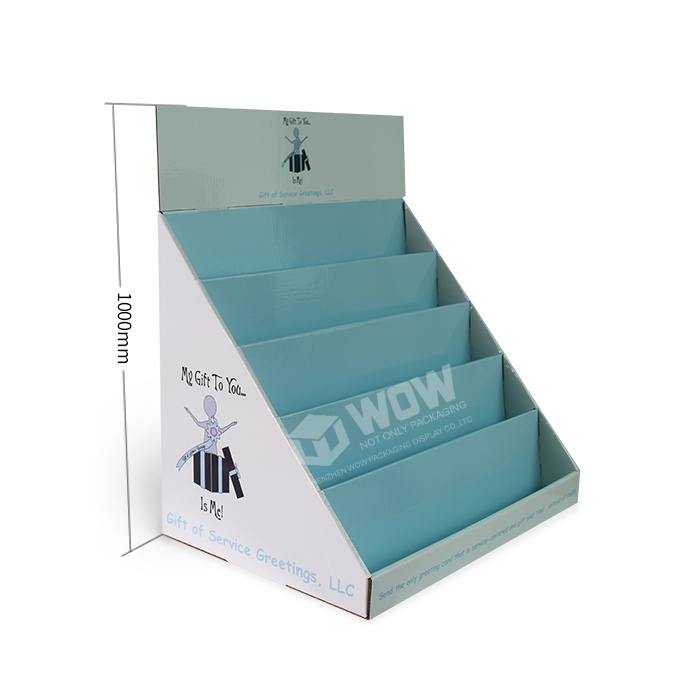 5-Tier Countertop Gift Card Display Stand with Point of Sale Solutions