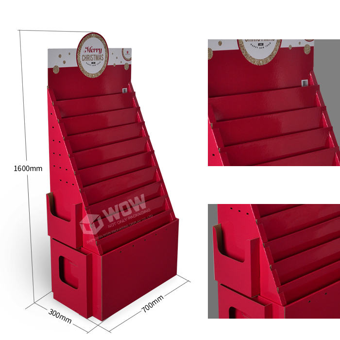 POP Retail Solution Greeting Card Stand Display with Cardboard Design