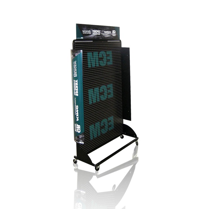 Stainless Steel Pegboard Hardware Point of Purchase Display Rack