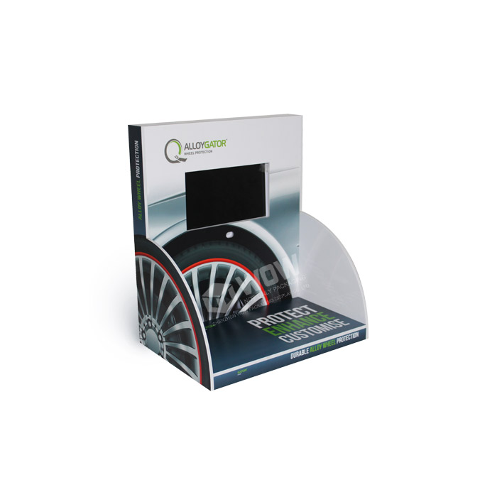 Custom Made Tire Display Stand with Acrylic Point of Sale Display Boxes
