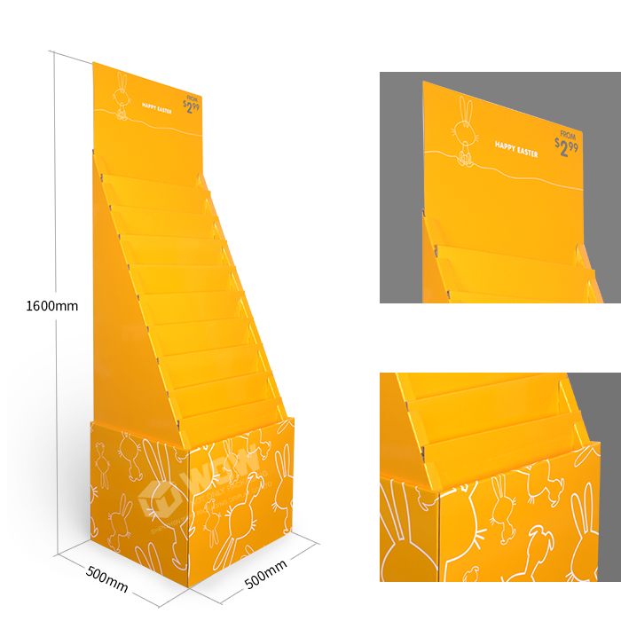 Custom Product Displays Featuring Cardboard Greeting Card Displays and Cardboard Floor Stands for Retail