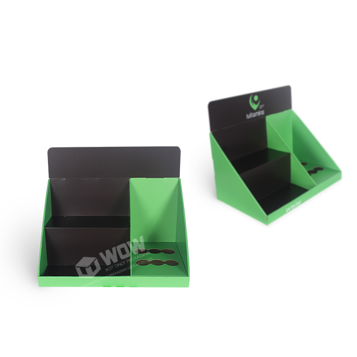 Custom Store Displays for Vitamins Featuring Cardboard Countertop Displays for Effective Merchandising