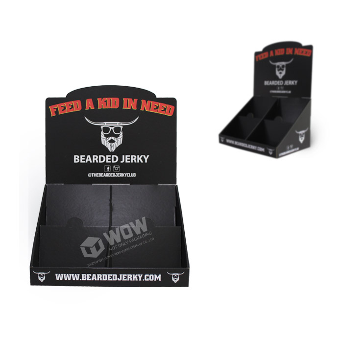 Corrugated PDQ Displays for Beef Jerky Point of Sale Units