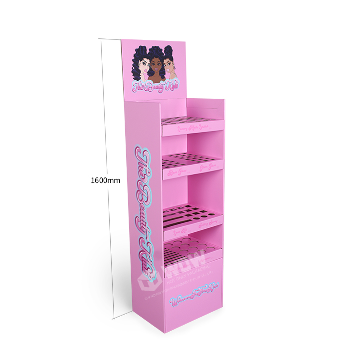 Makeup Display Stands Featuring Cardboard Floor Display Stands and China Display Racks for Retail