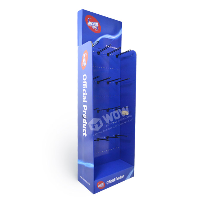 Point of Sale Paperboard Golf Glove Display with Hanging Features