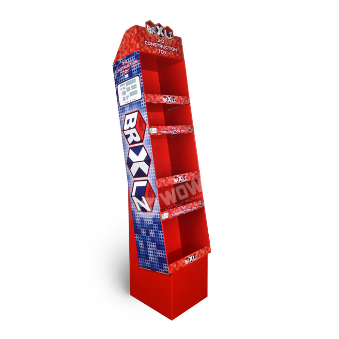 Lego Display Rack Featuring Multi-Tier Display Stand and Corrugated Cardboard Displays