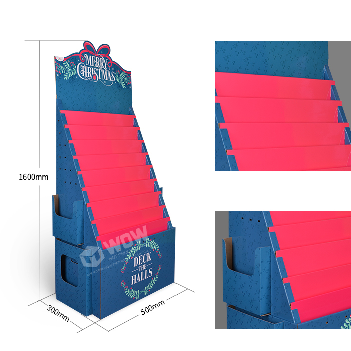 10-Tier Cardboard Greeting Card Display Stands from China