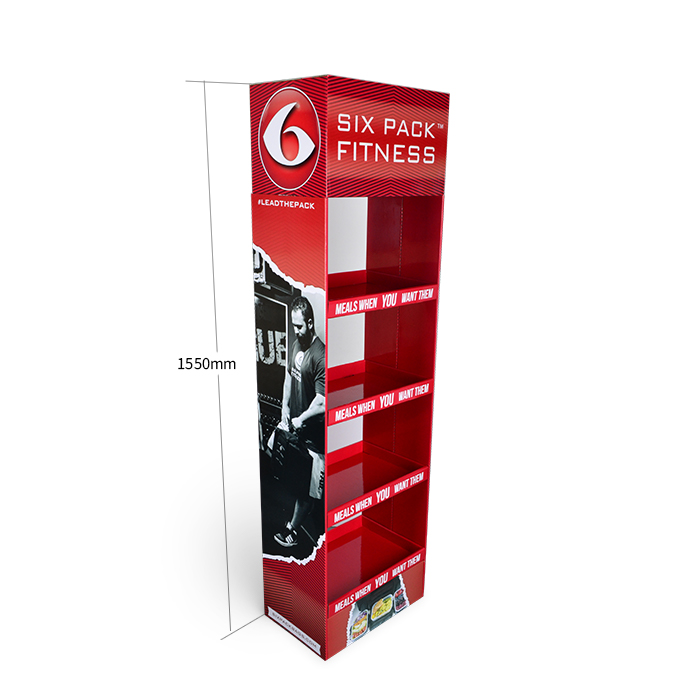 Sports Display Rack Featuring Floor Standing Display Stands and Carton Display Stands