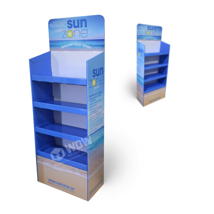 Cardboard Point of Sale Floor Display Stand for Essential Oil Display