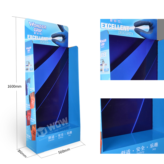 Glove Display Stand Featuring Cardboard Floor Standing Display Units from POP Display Factory