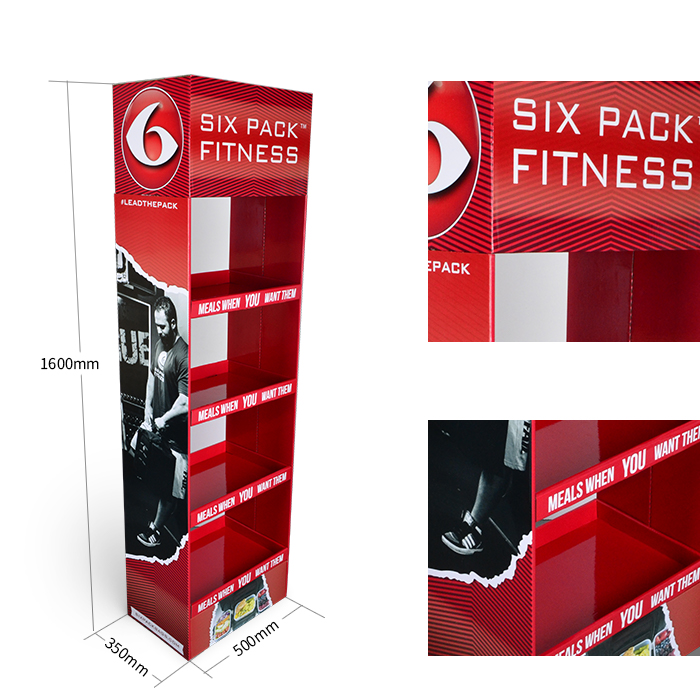 Sports Display Rack Featuring Floor Standing Display Stands and Carton Display Stands