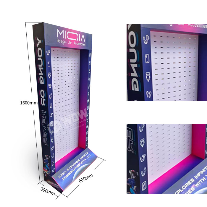 Custom Store Displays for Phone Accessories Featuring Point of Sale Hanging Displays and Custom Foam Board Displays