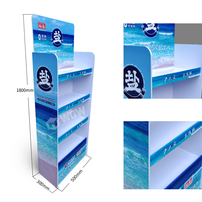 Retail Floor PVC Display Stand for Salt and Pepper
