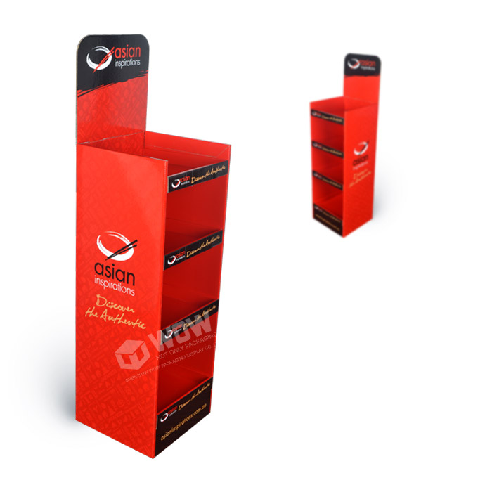 Folding Cardboard Display Stand for Snacks and Quarter Pallet Display at Home Depot