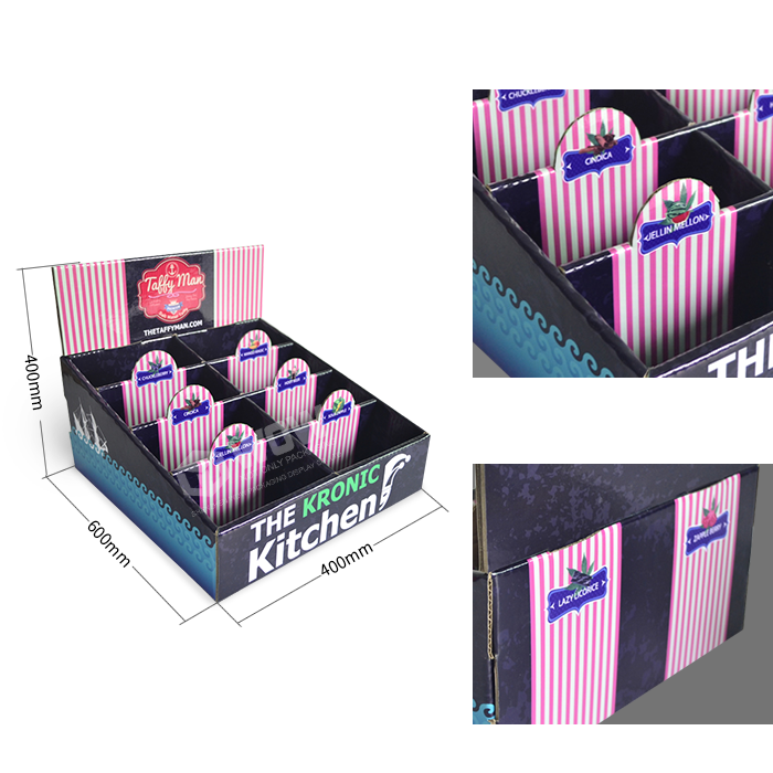 Cardboard Table Display Stands for Condiments