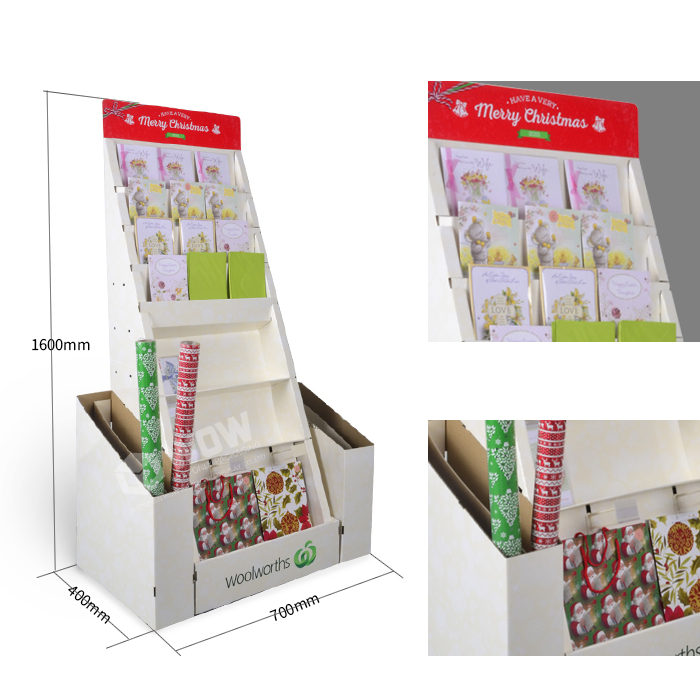 Retail Point of Sale Displays Featuring Floor Standing Card Display Stands and Cardboard Store Display