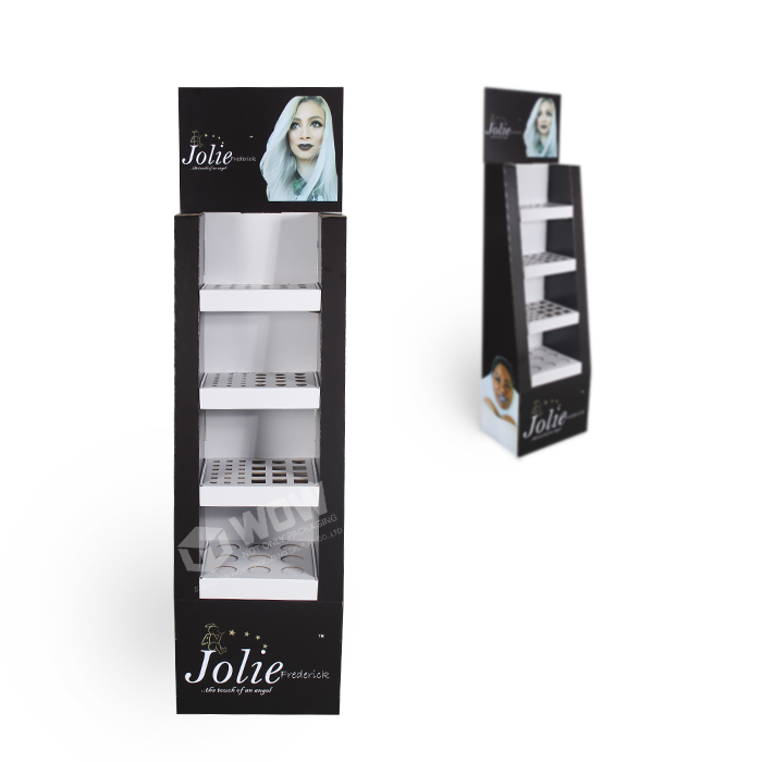 POP Cardboard Floor Stand Perfume Display Rack