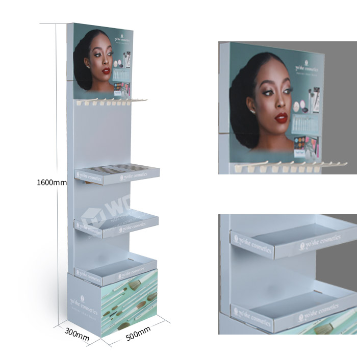Creative Point of Sale Display with Cardboard Floor Stand by Cosmetic Display Stand Manufacturers