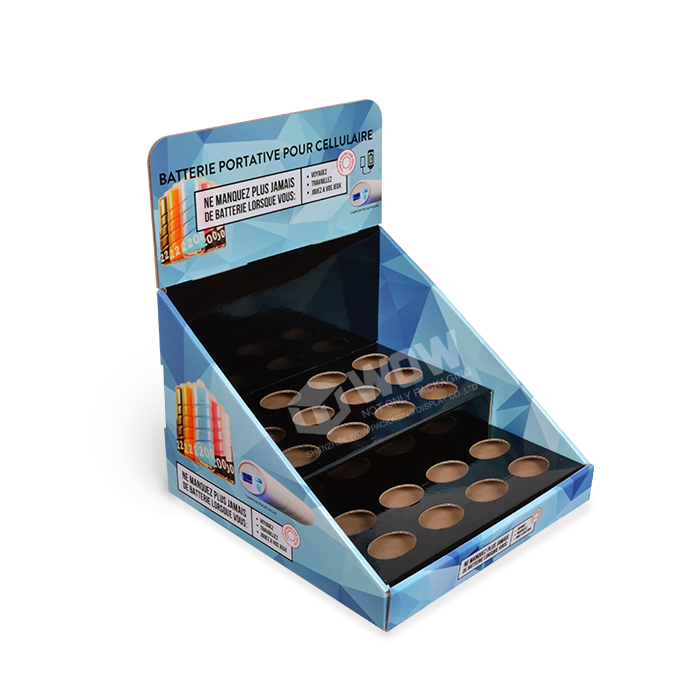 PDQ Carton Power Bank Display with POS Counter Display