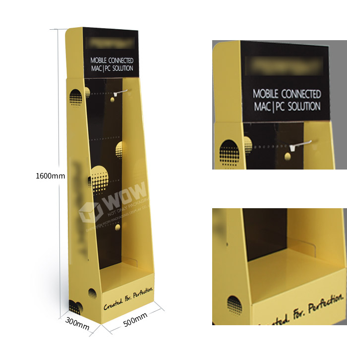 Retail Cardboard Golf Glove Display Rack for Hanging Items