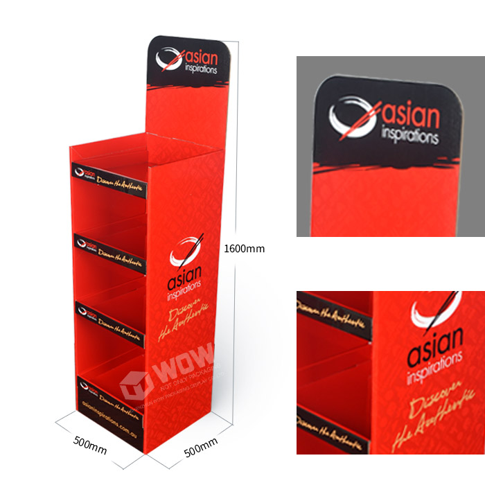 Folding Cardboard Display Stand for Snacks and Quarter Pallet Display at Home Depot