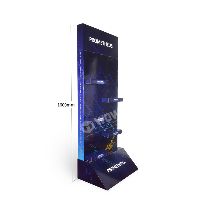 Standing Cardboard Wine Bottle Display for POP Product Promotion