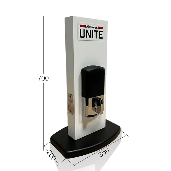 Lock Display Stand with Wooden Floor Display Rack