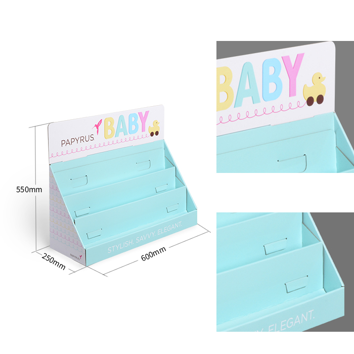 Custom Product Displays Featuring Retail Greeting Card Displays and Retail Countertop Displays with Corrugated Stands