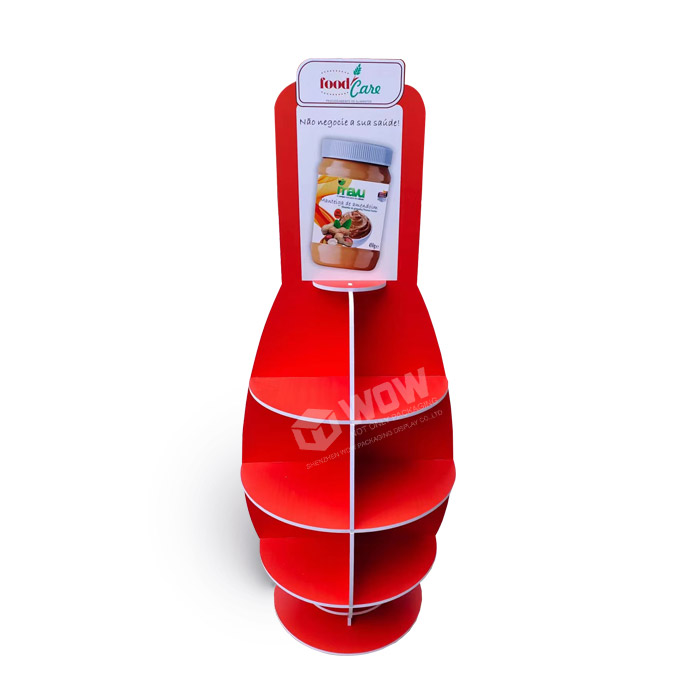 Honey Display Stand Featuring Free Standing Design and Round Shape with Forex PVC Display