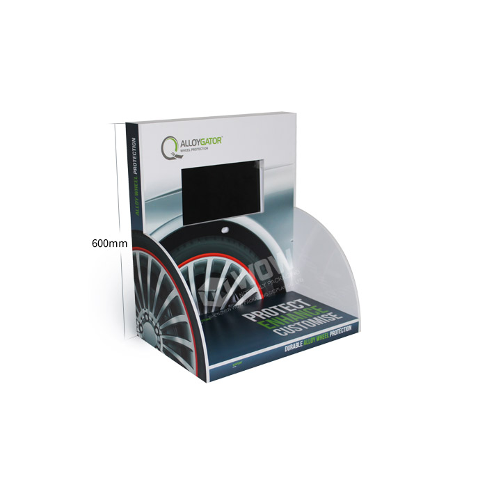 Custom Made Tire Display Stand with Acrylic Point of Sale Display Boxes