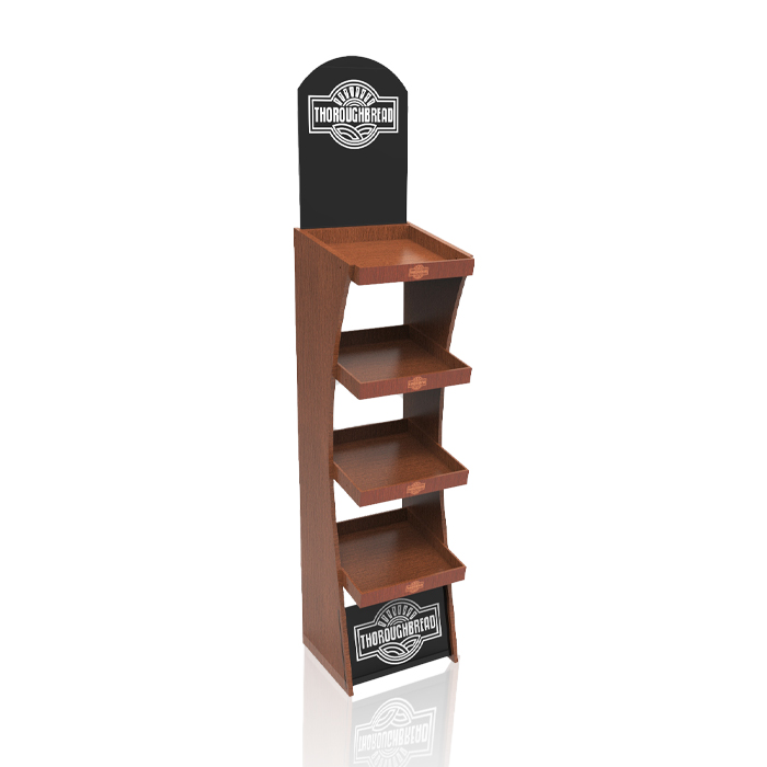Wooden Wine Bottle Display Rack with Bespoke FSDU