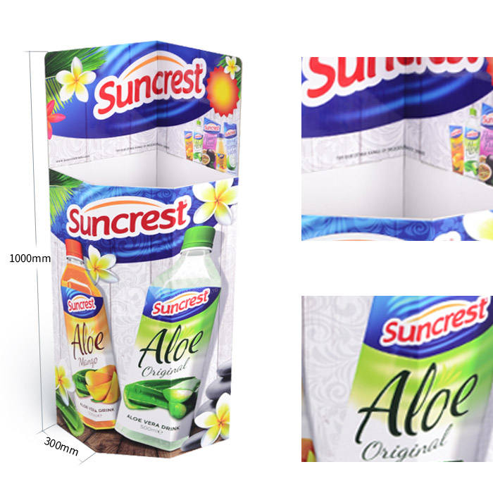Branded Dump Bins for Cardboard Bottle Display and Point of Purchase Sale