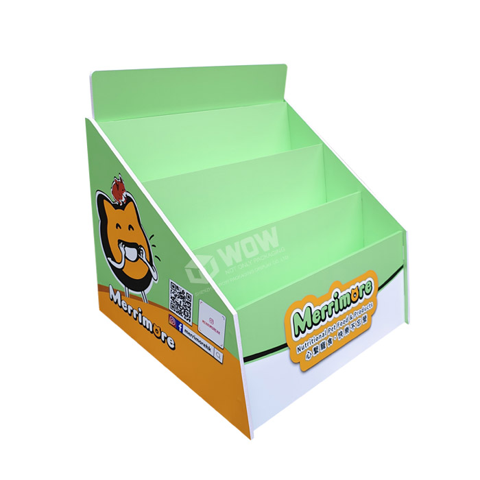 Plastic Tabletop Point of Sale Juice Display Rack