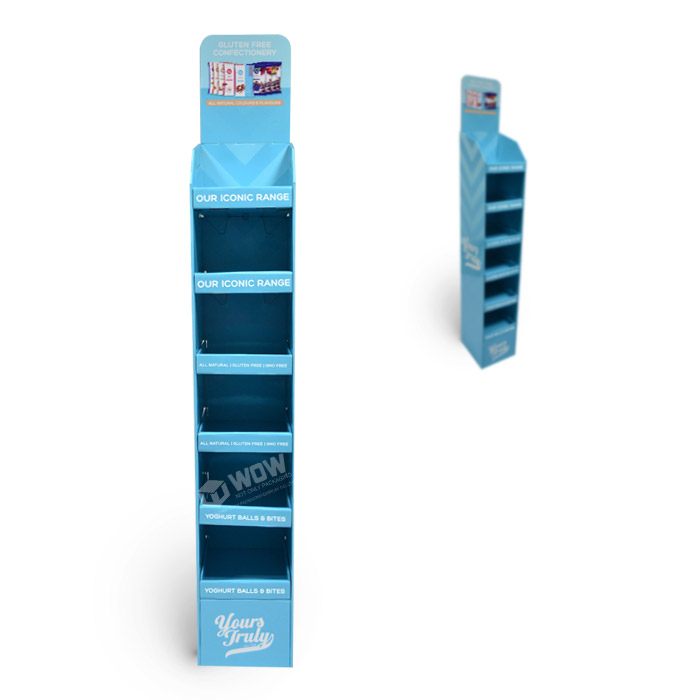 Cardboard Chocolate Display Rack with End Cap Point of Sale Stands