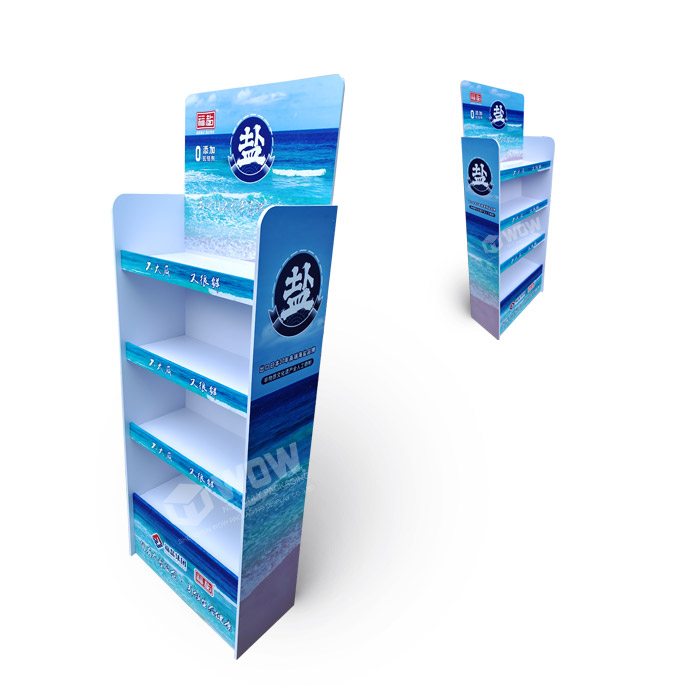 Retail Floor PVC Display Stand for Salt and Pepper
